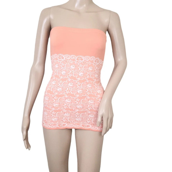 Free people intimately Orange Floral Tube Top - Picture 1 of 3
